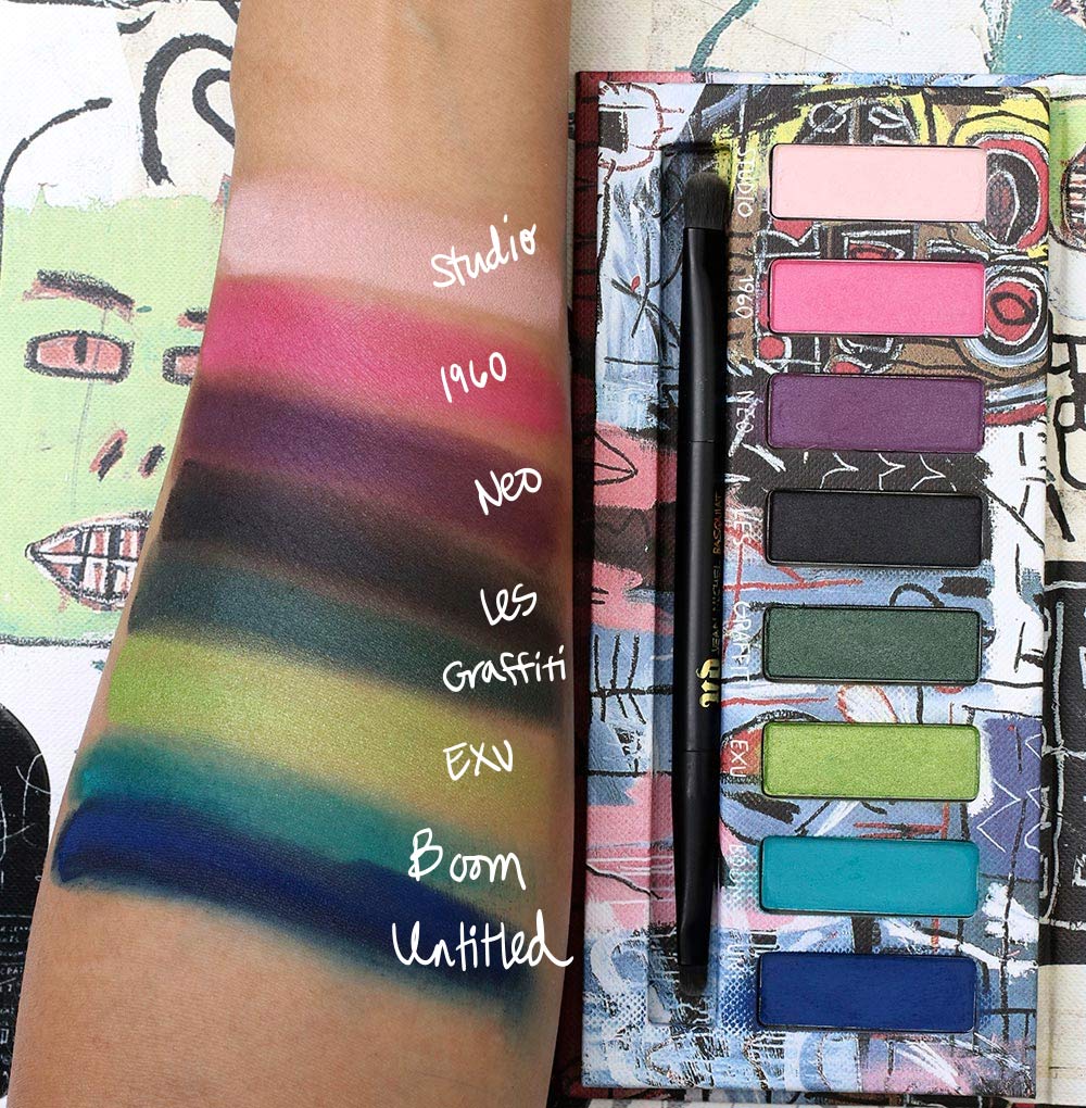 urban decay basquiat swatches tenant palette