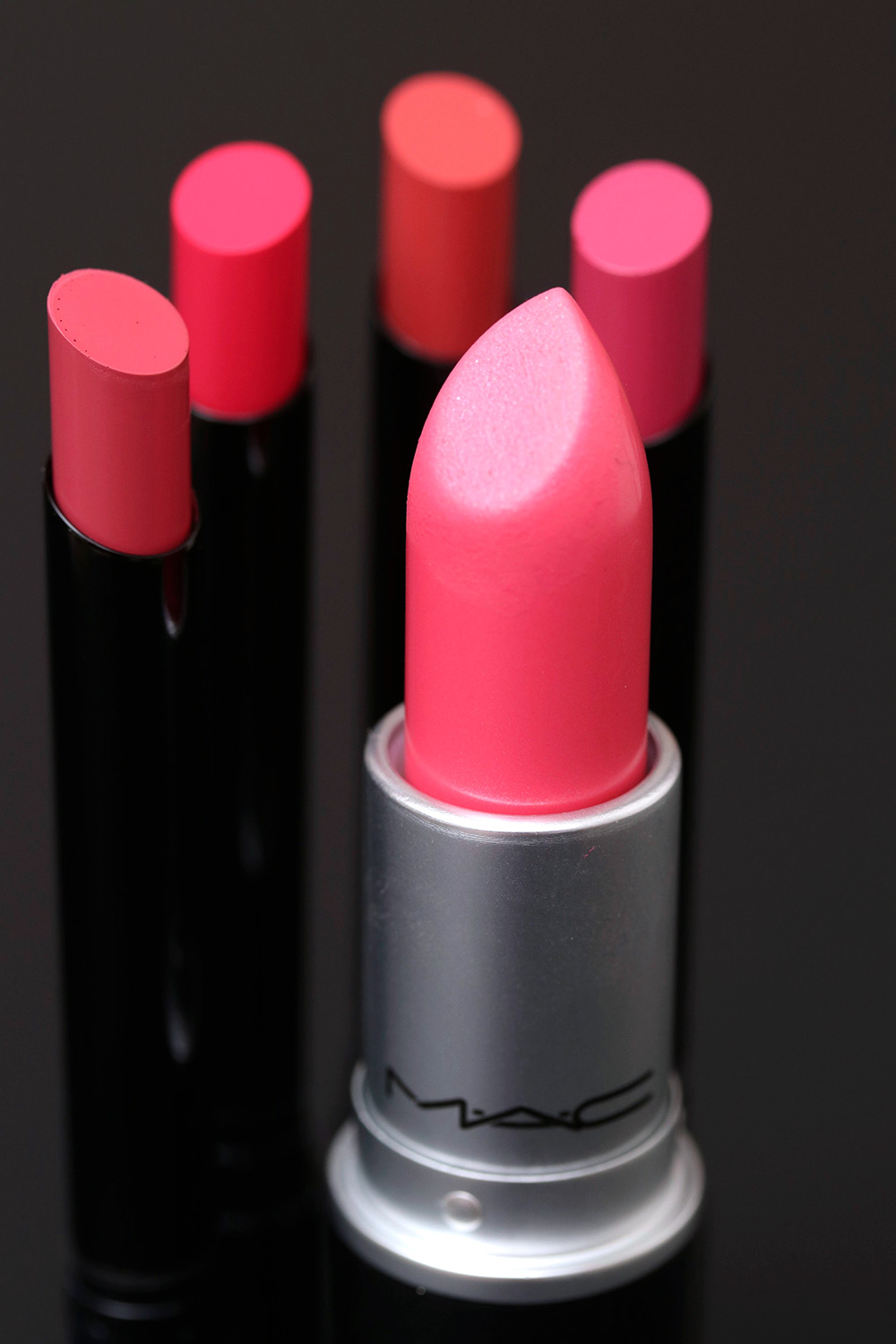 hourglass confession lipsticks with mac for scale