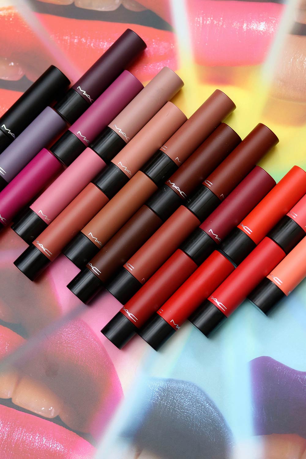 mac liptensity swatches