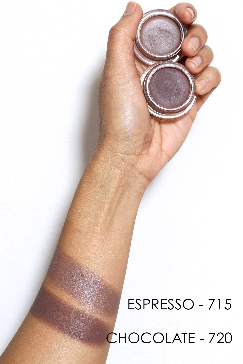 revlon colorstay eyeshadow chocolate espresso swatches