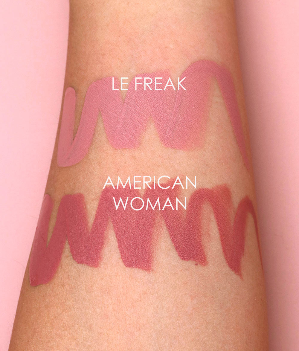 nars le freak american woman swatches