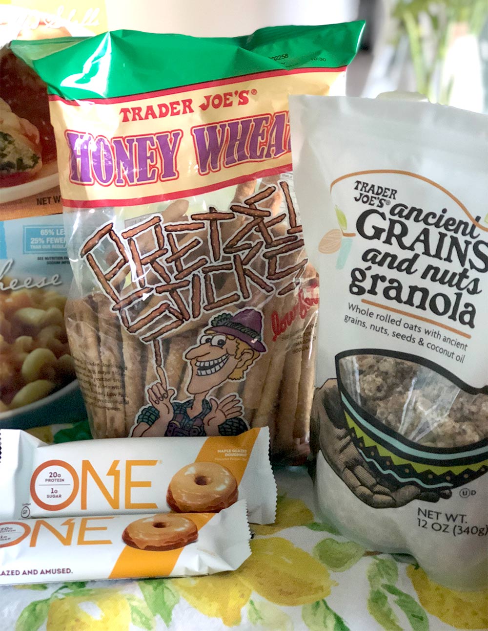 honey wheat pretzel sticks one bars granola