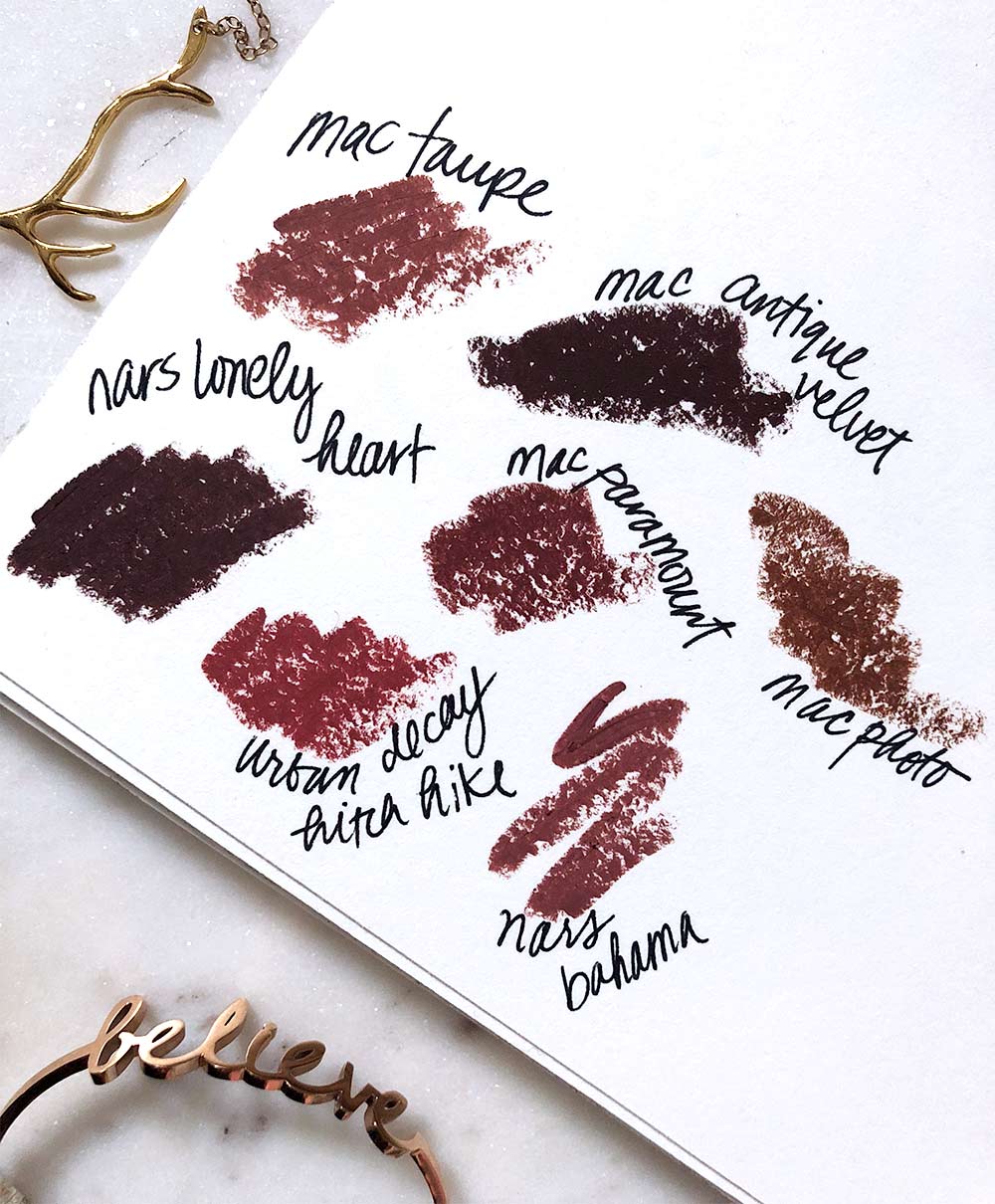 mac brown lipsticks