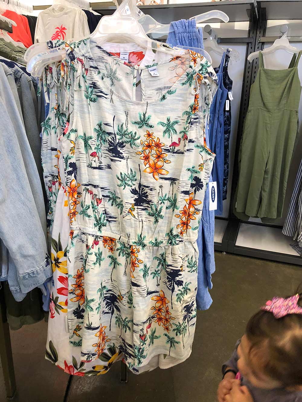old navy tropical dress
