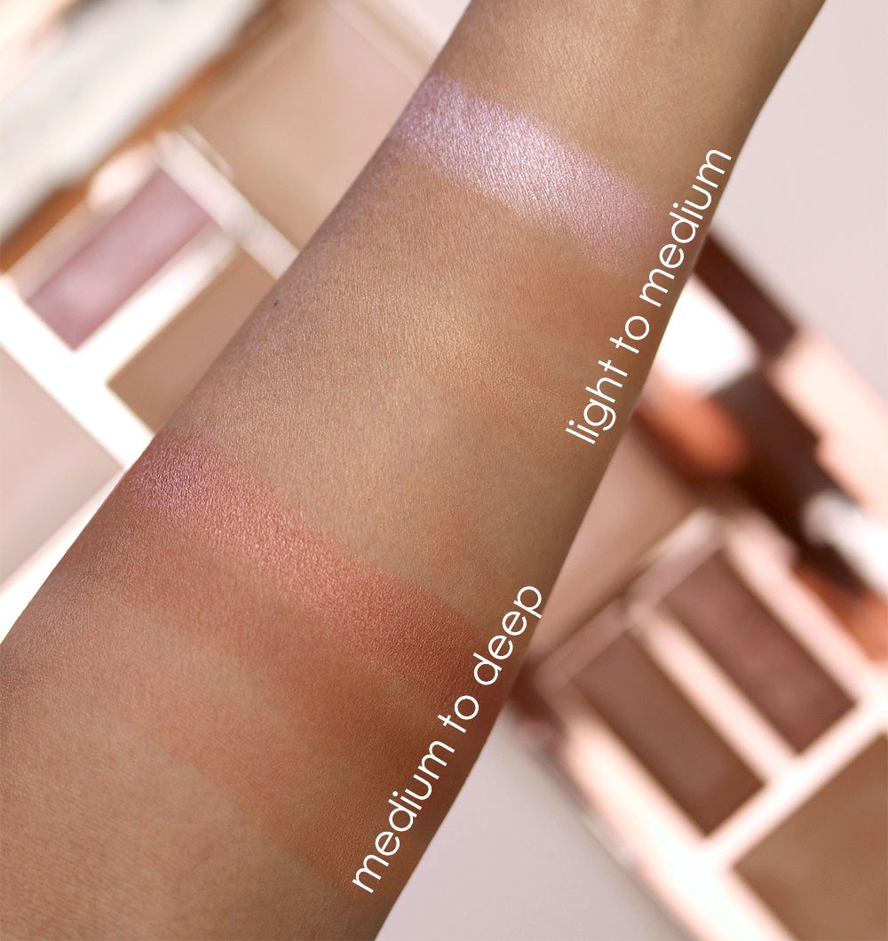 becca be a light face palette swatches