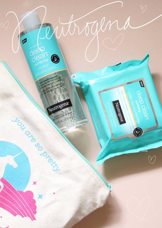 Latest Drugstore Loves! —> Neutrogena Deep Clean Purifying Micellar Cleansing Water and Micellar Cleansing Towelettes