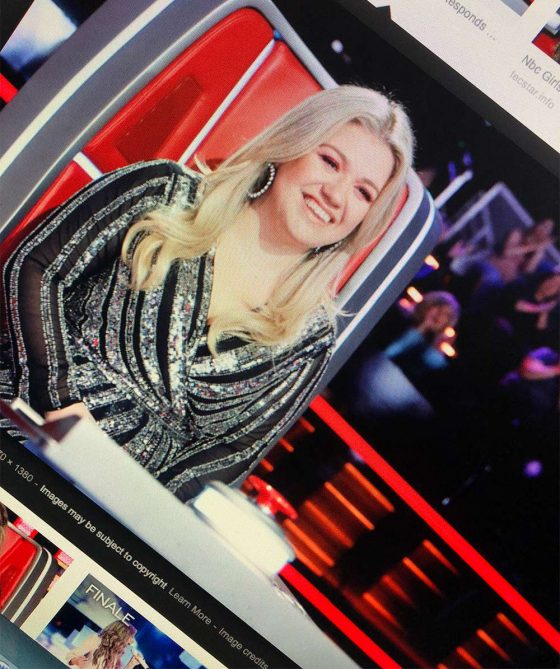 Thoughts on “The Voice” and Kelly Clarkson’s Makeup