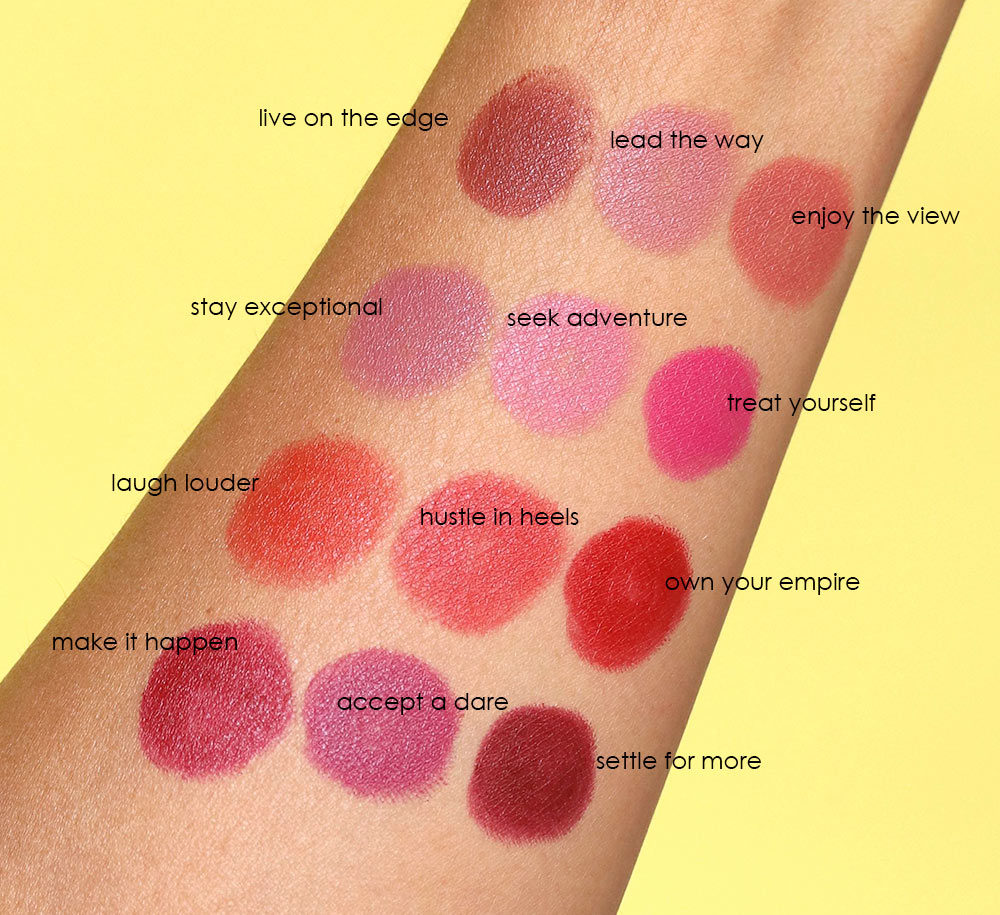 maybelline super stay ink swatches