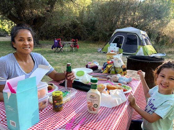Checking In: Camping at Clear Lake, a New Book, and a Shrimp Pesto Salad Recipe