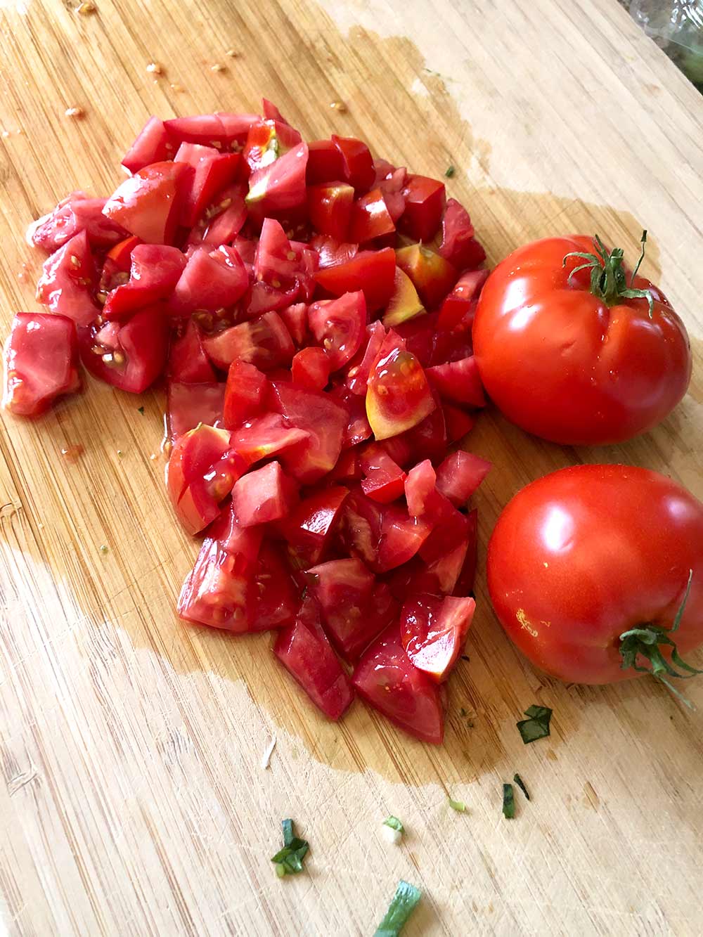 corn salad tomatoes chopped