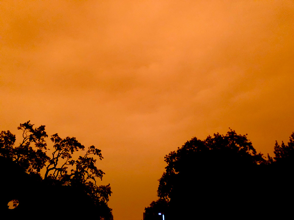 orange sky september 2020