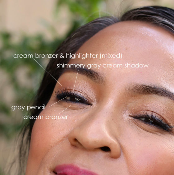 DIY Eyeshadow: Mixing Bronzer and Highlighter for Effortlessly Glowing Lids (And Another Lazy Girl Glam Look!)