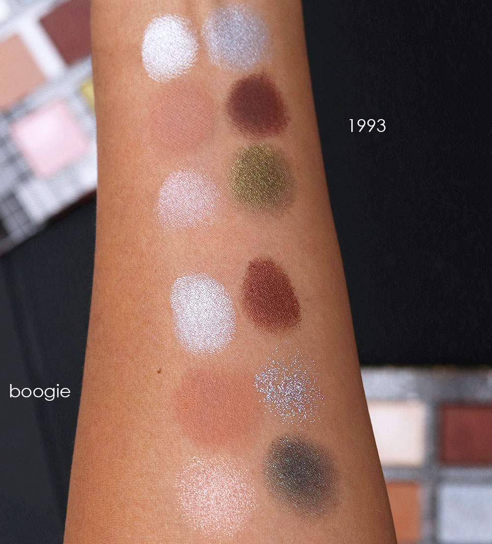 urban decay 1993 boogie swatches