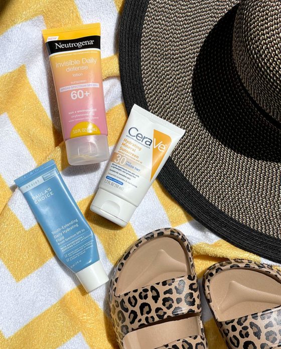 Sunscreen Roundup, Part 1: Neutrogena Invisible Daily Defense Lotion Sunscreen Broad Spectrum SPF 60+, CeraVe Hydrating Mineral Sunscreen SPF 30 Sheer Tint and Paula’s Choice Youth-Extending Daily Hydrating Fluid Broad Spectrum SPF 50
