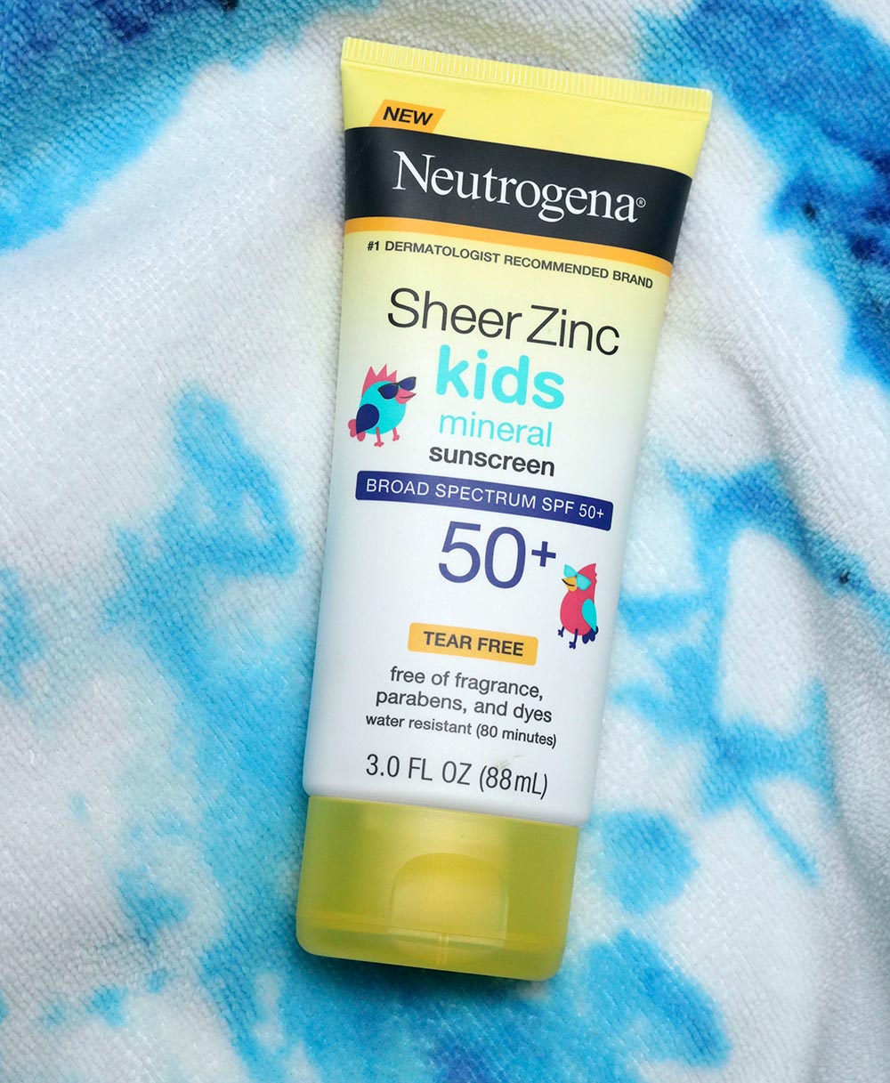 neutrogena kids sheer zinc mineral sunscreen